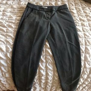 Black cropped business pants